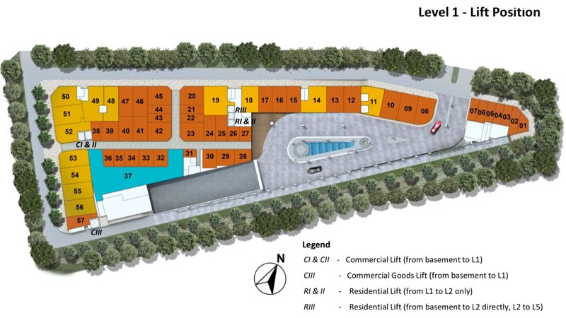 kensington square commercial site plan 1