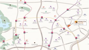 kensington square location map