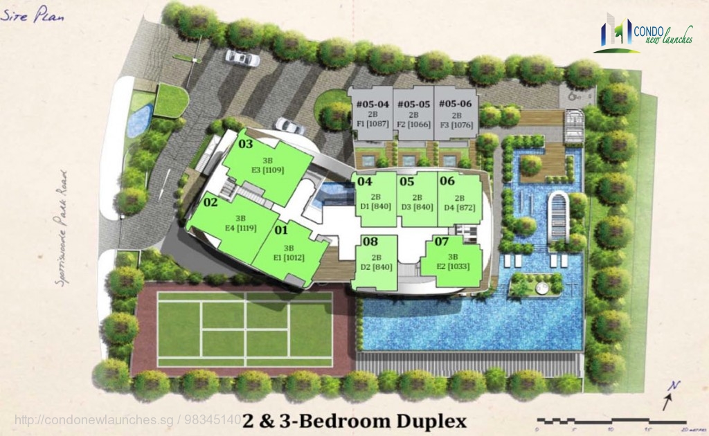 spottiswoode suites site plan duplex