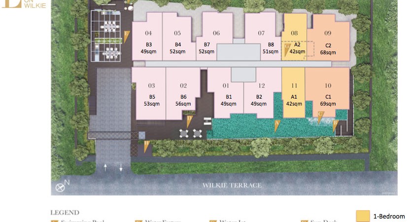 liv on wilkie site plan