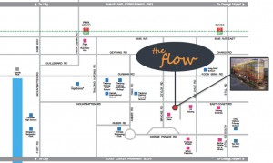the flow location map