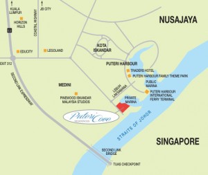 puteri cove residences location map