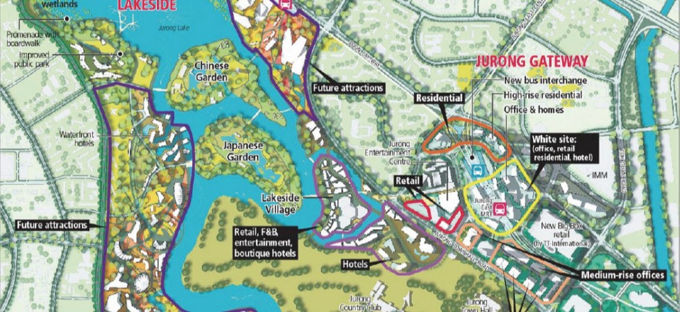 Lakeville Condo, Map of Jurong Lakeside District