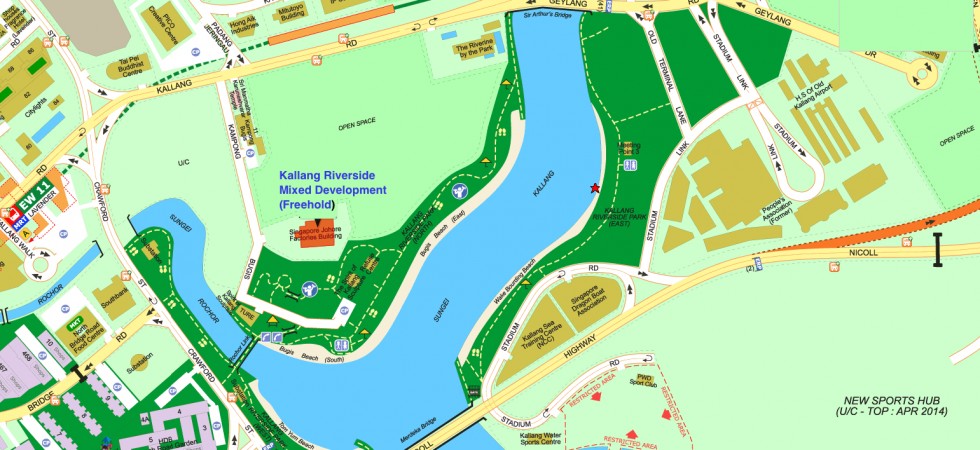 kampong bugis location map